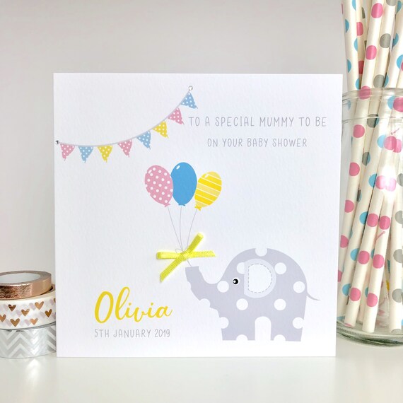 personalized baby shower cards
