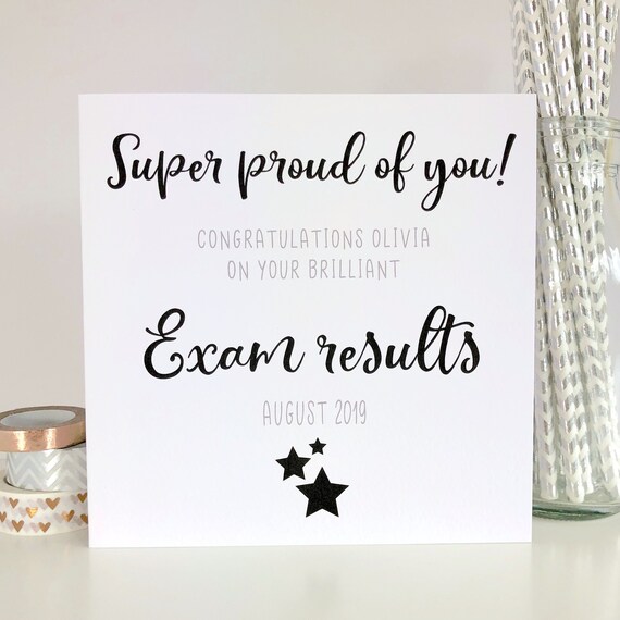 Rabbit Personalised Congratulations Card Exams GCSE's A Levels/New Job/Promotion Rabbit Personalised Congratulations Card Exams GCSE's A Levels/New Job/Promotion