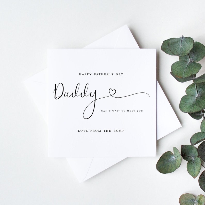 Love From Bump Father's Day Card for Daddy image 2