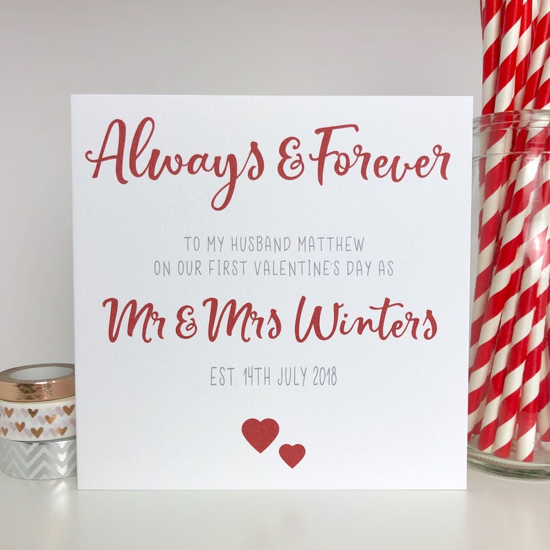 first valentine's day with husband