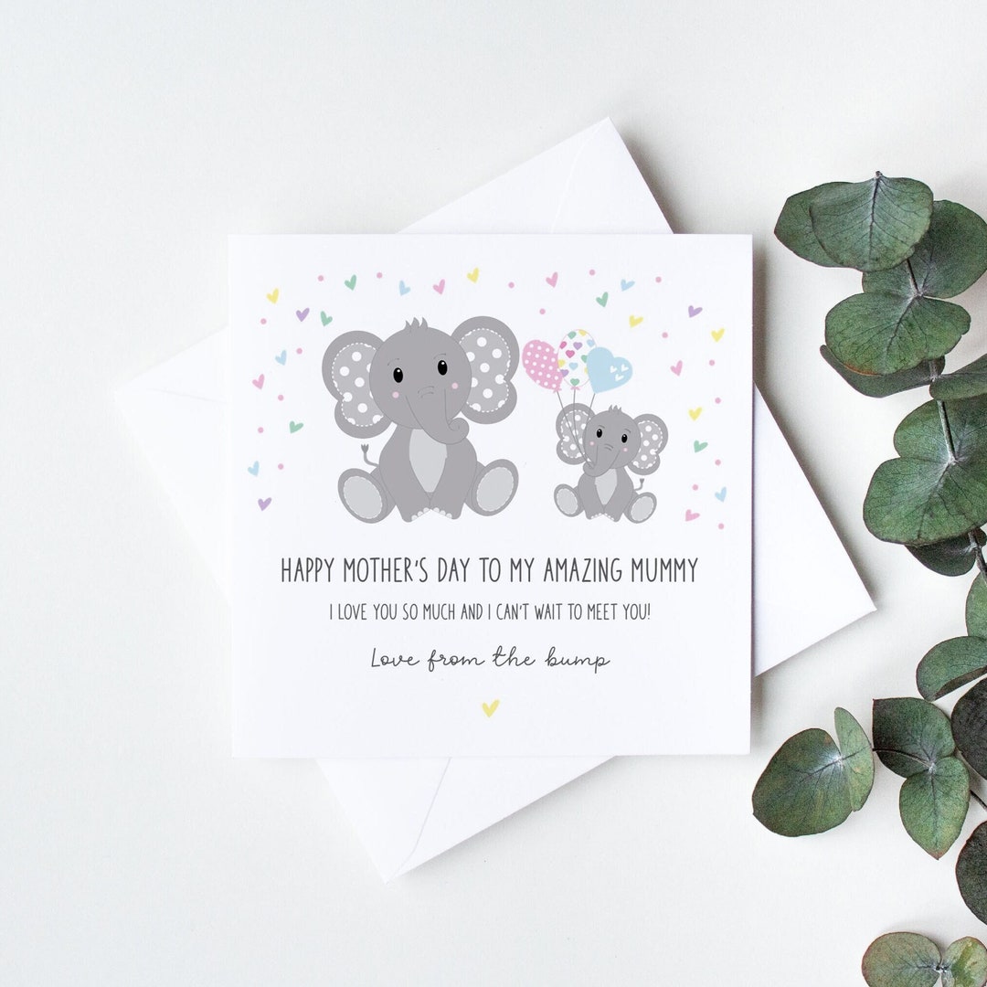 Personalised Mummy to Be Mother's Day Card, From the Bump Cards, to ...
