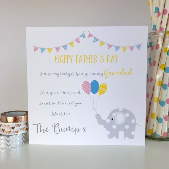 happy fathers day grandad from the bump