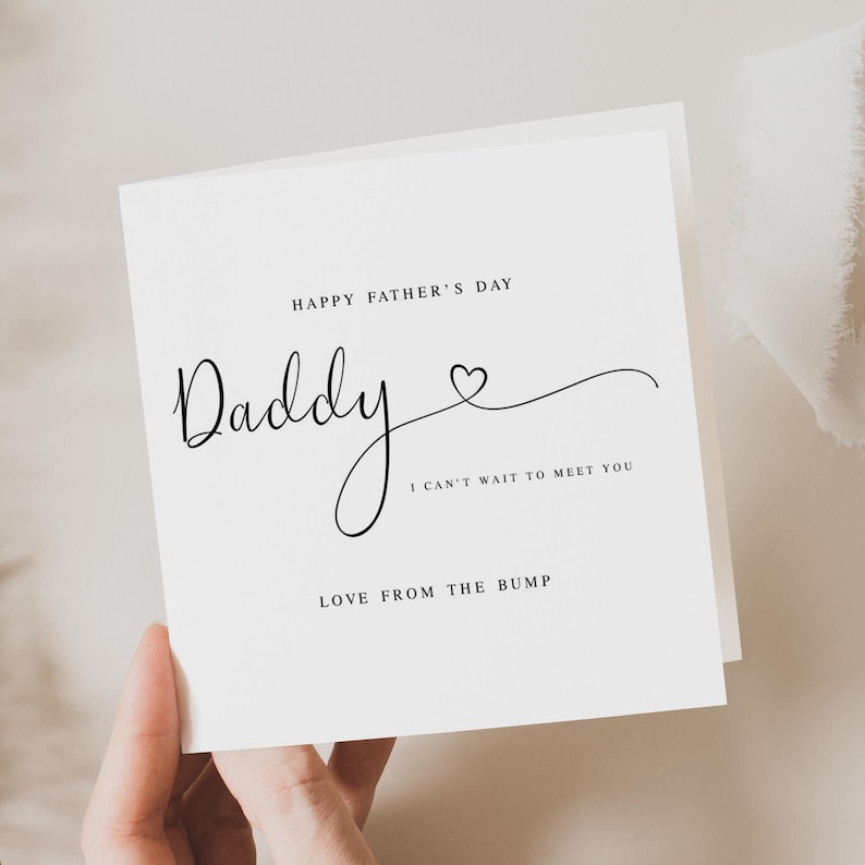Love From Bump Father's Day Card for Daddy image 1