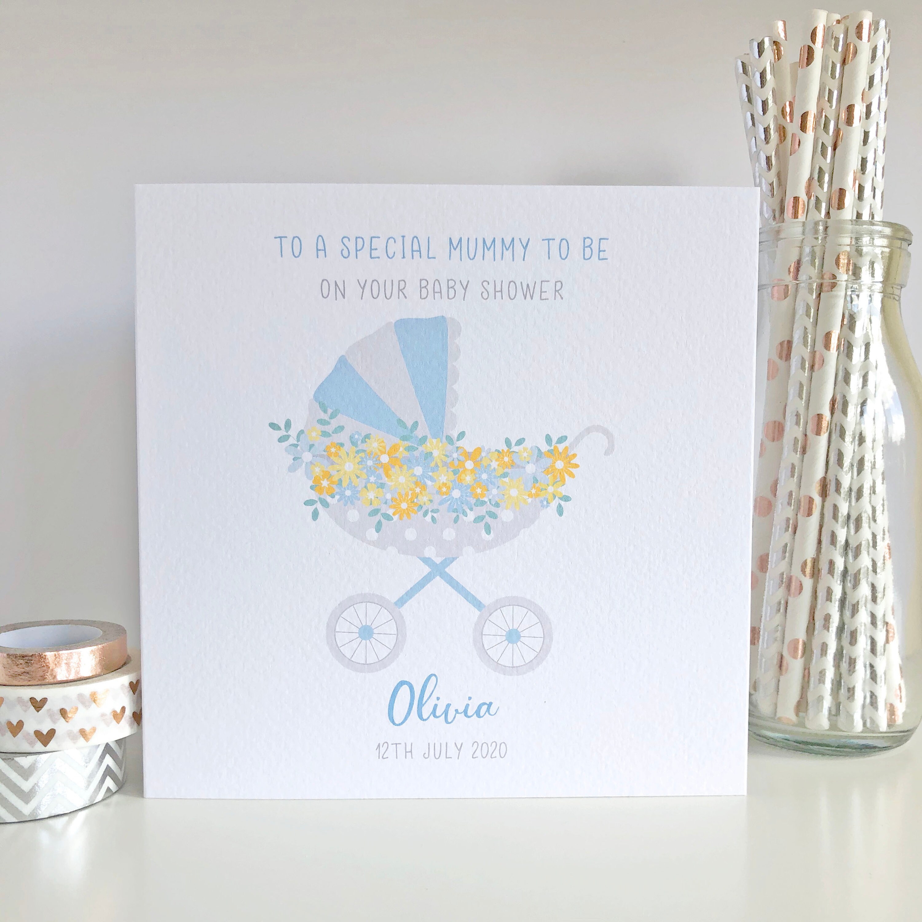 Personalised Baby Shower Card Mum to be Baby Shower Card Etsy