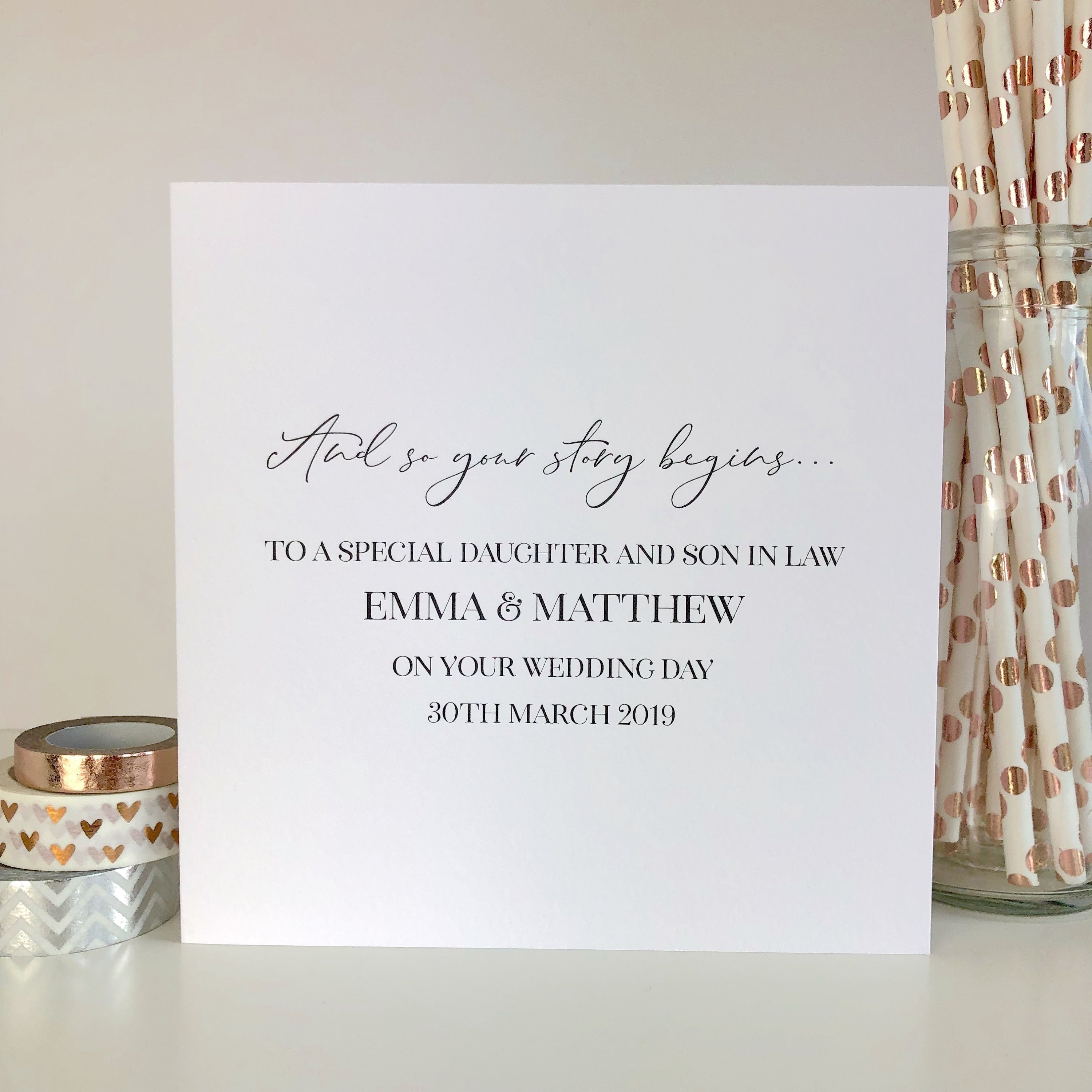 Personalised Congratulations on Your Wedding Day Card to image