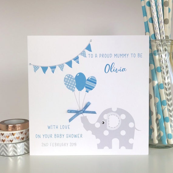 personalized baby shower cards