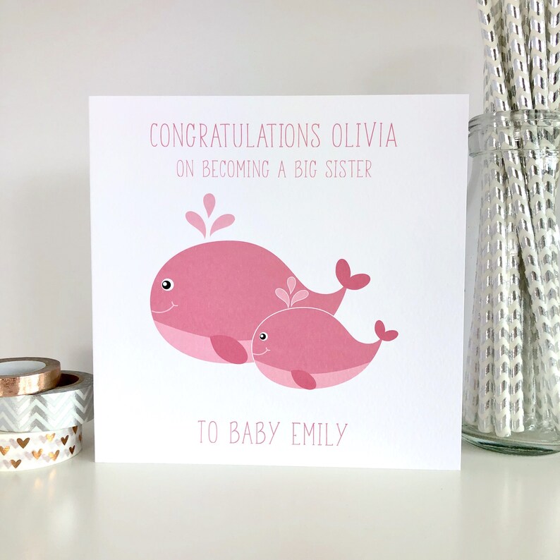 Congratulations on Becoming a Big Sister Card