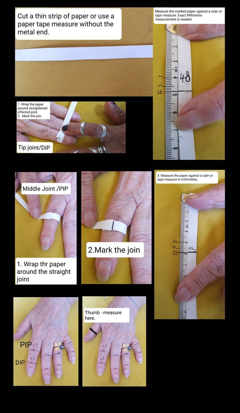 935 Silver Ring Splints for Stabilising MCP CMC & Palmar Etsy