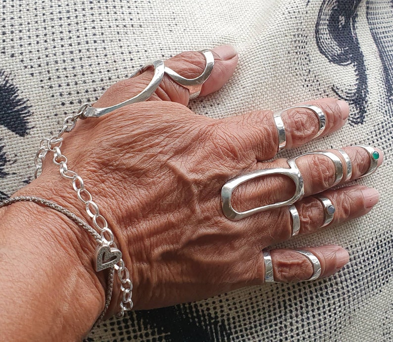 935 Silver ring splint for fingers MCP joint support Etsy