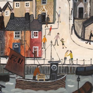 Cornish Harbour Art Print: High Gloss Photo Paper, A4/A3 Sizes image 3