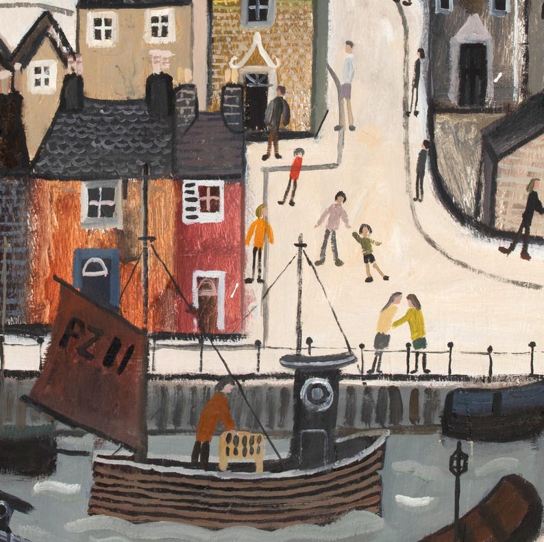 Cornish Harbour Art Print: High Gloss Photo Paper, A4/A3 Sizes image 3