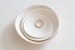 ceramic: RAW CLAY simple ceramic dish - white ring dish, tiny clay dish, very SMALL dishes (no glaze, no refection, paintable) 