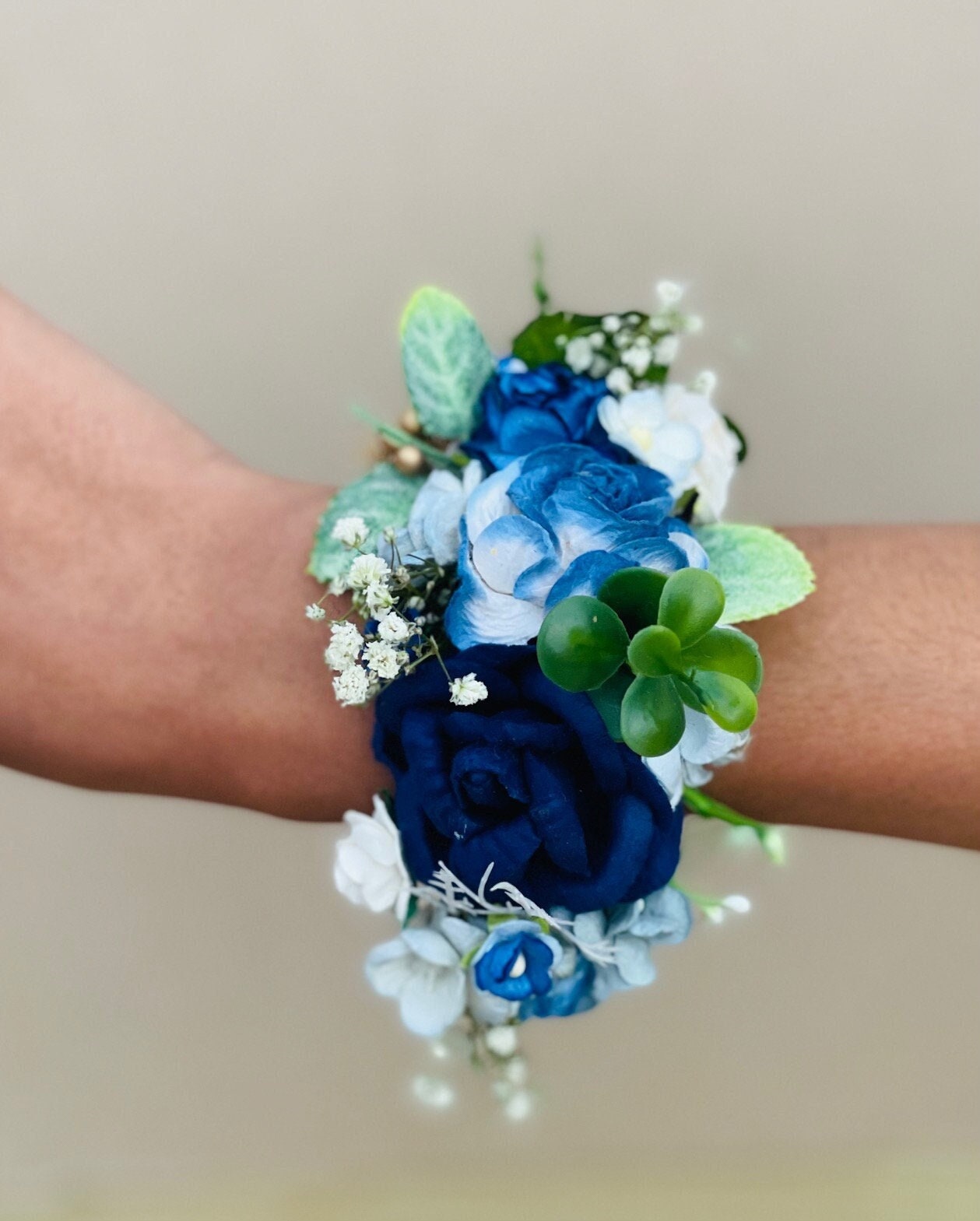 Wedding Corsages, Wrist Corsage, Rustic Wedding Corsage, Blue Rose
