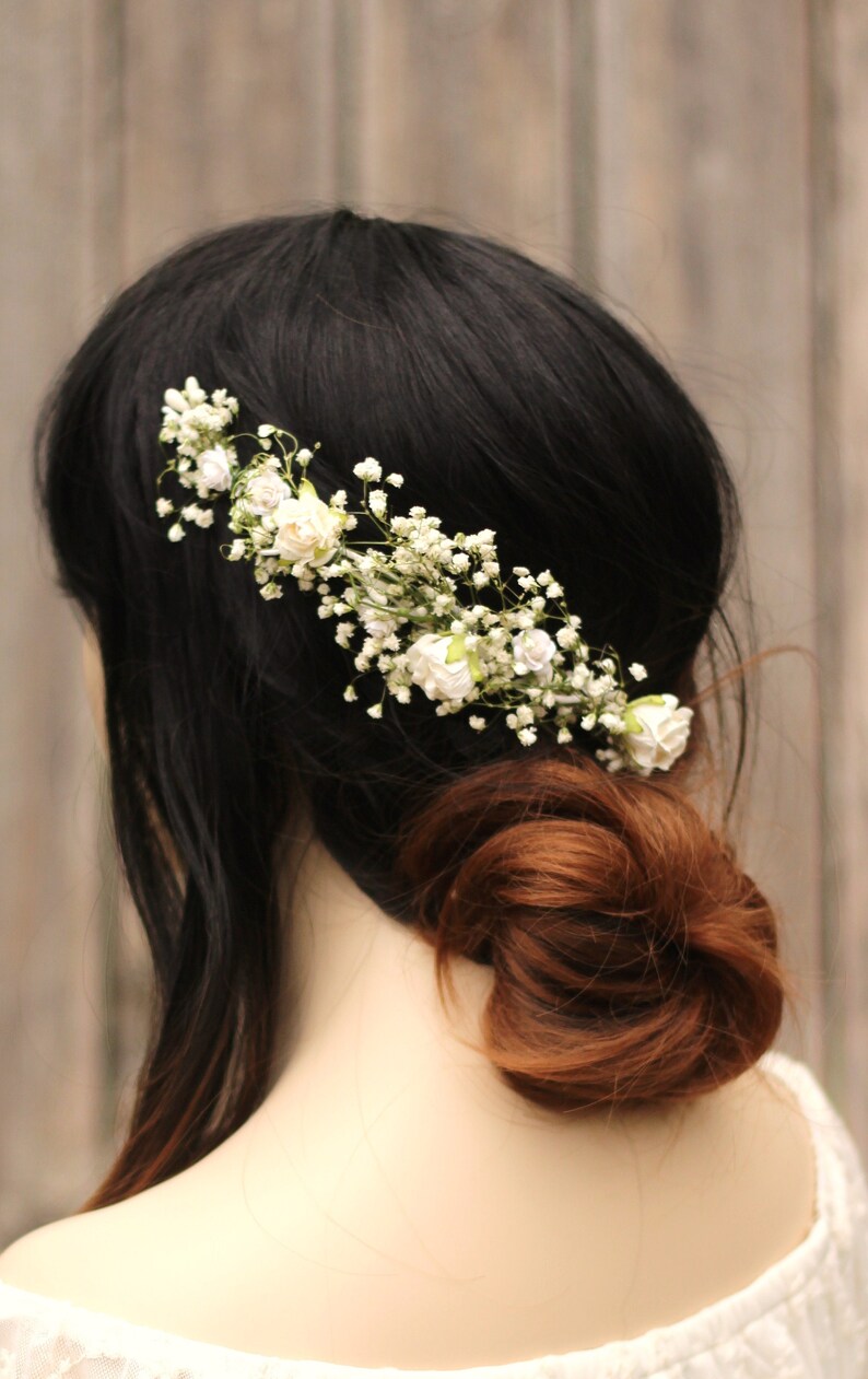 babys breath hair clip