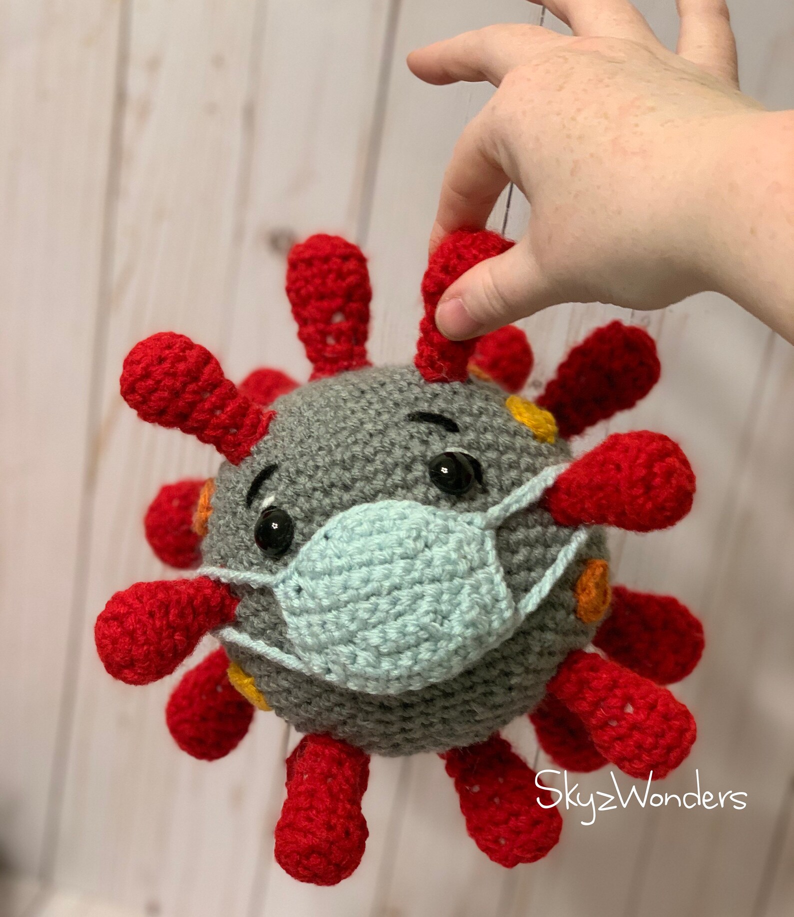 Virus Virus Stuffed Animal Crochet Virus Amigurumi Stuffed Etsy