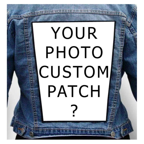 Custom Back Patch Etsy