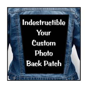 INDESTRUCTIBLE BackPatch, Custom Patch, Photo Patch, Back Patch, Picture Patch, Jacket Patch, Metal Patch, Thrash Metal, Sew/Iron ON + GIFT