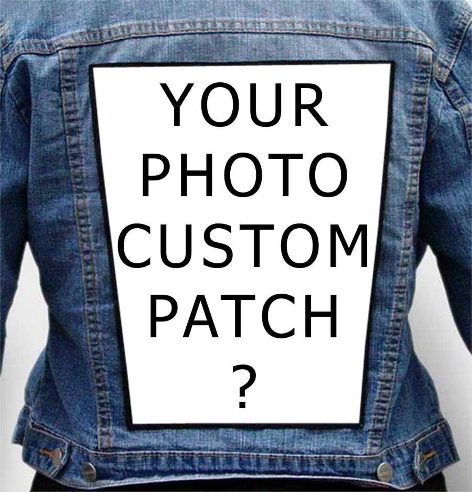 Backpatch Custom Patch Photo Patch Personalized Patch Back Etsy