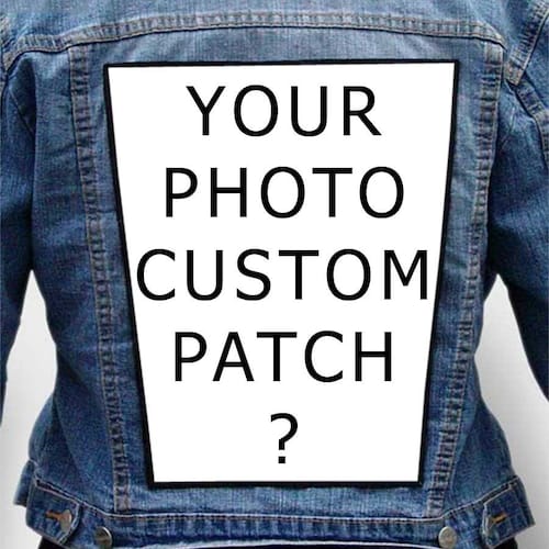 Backpatch Custom Patch Photo Patch Personalized Patch Back Etsy