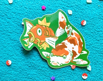 Pegatina de Magikarp y pez koi