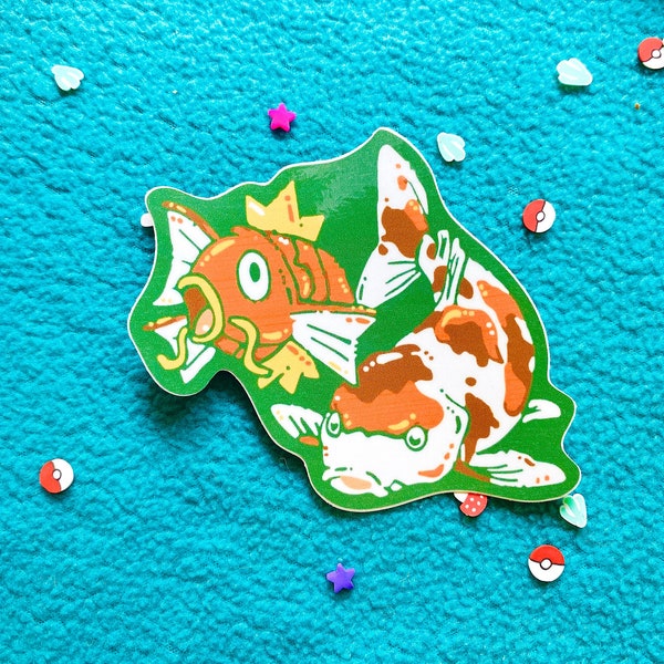 Magikarp and Koi Fish Sticker