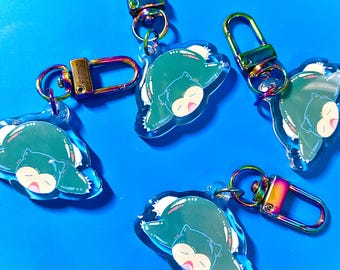 Snorlax Mood Keychain