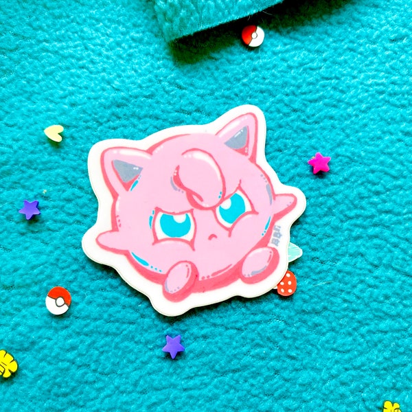 Angry Jigglypuff Stickers