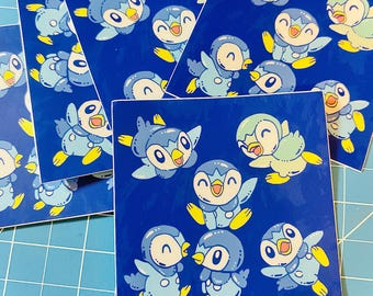 Piplup Collage Sticker