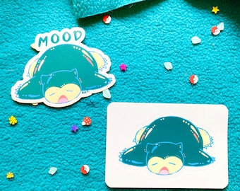Snorlax Mood Stickers