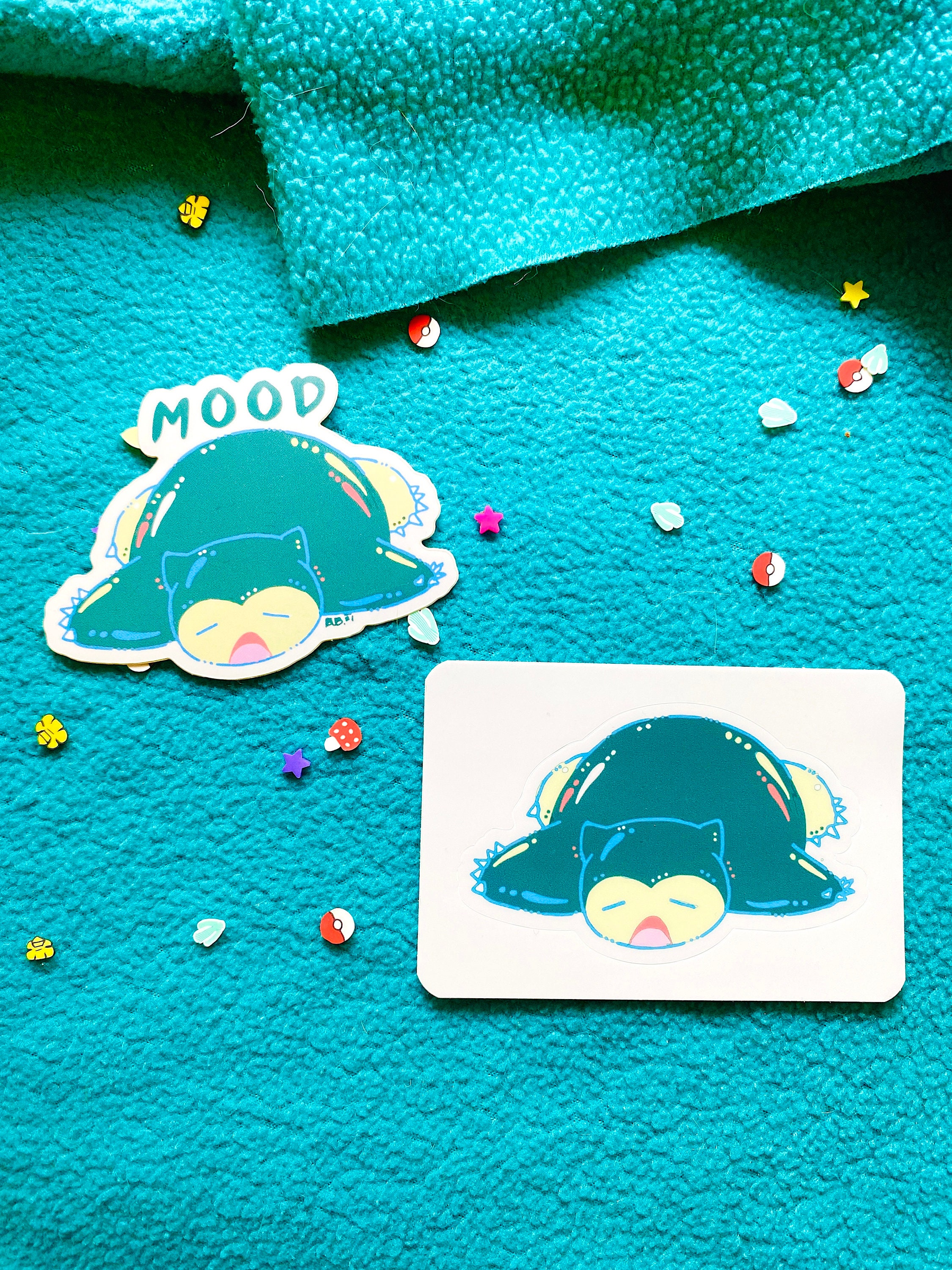 Snorlax Mood Stickers