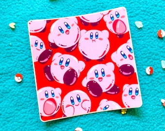 Pegatina de collage de Kirby