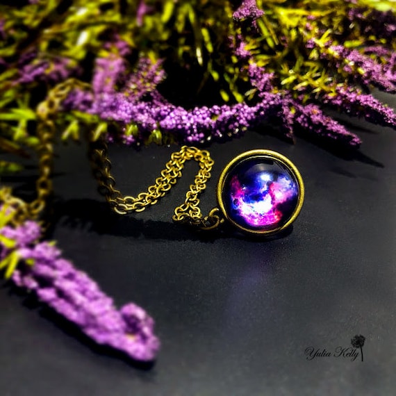 Galaxy cheap crystal necklace