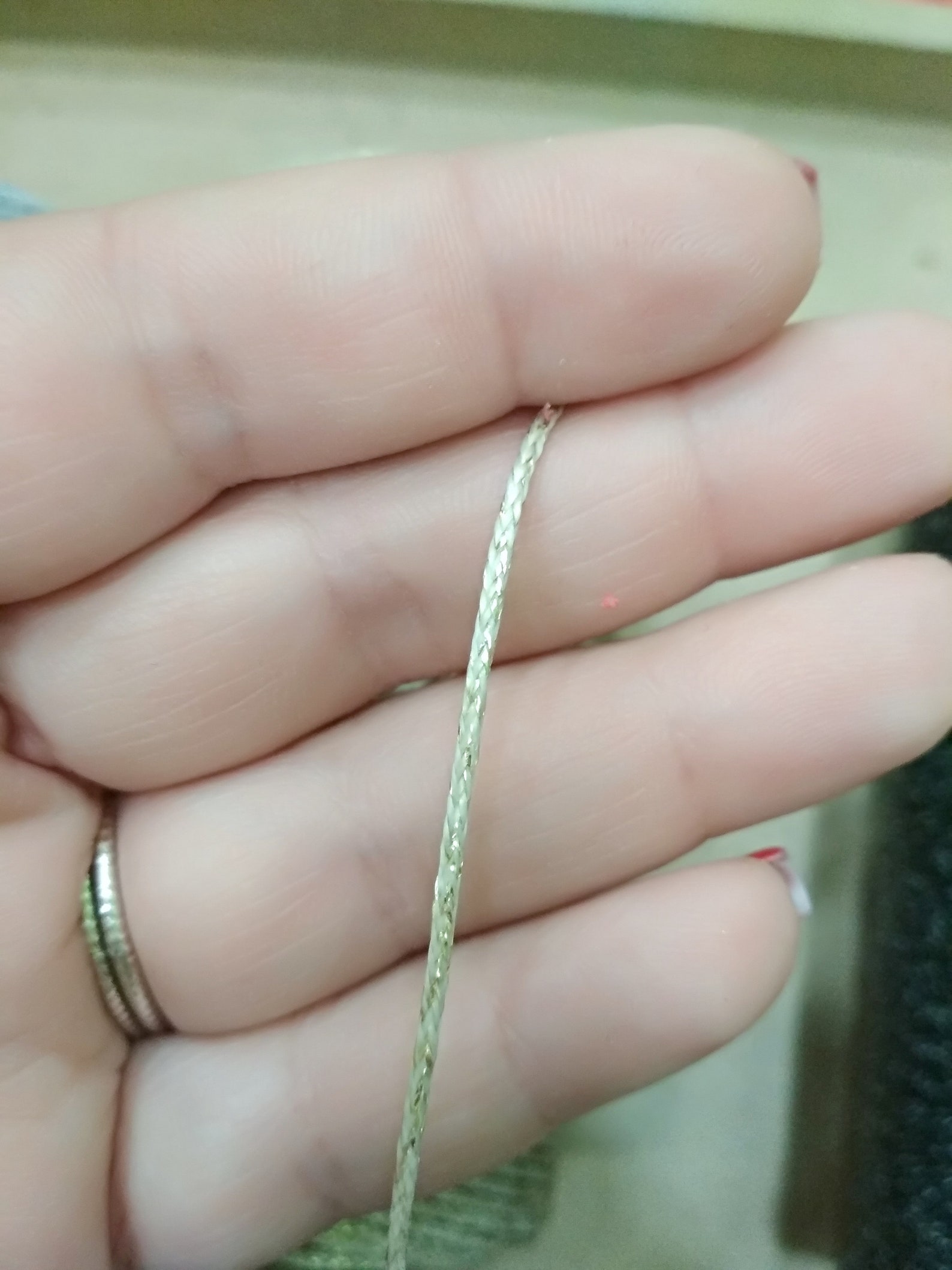 Gold Waxed Cord Silver Waxed Thread Black Sparkling Waxed Etsy