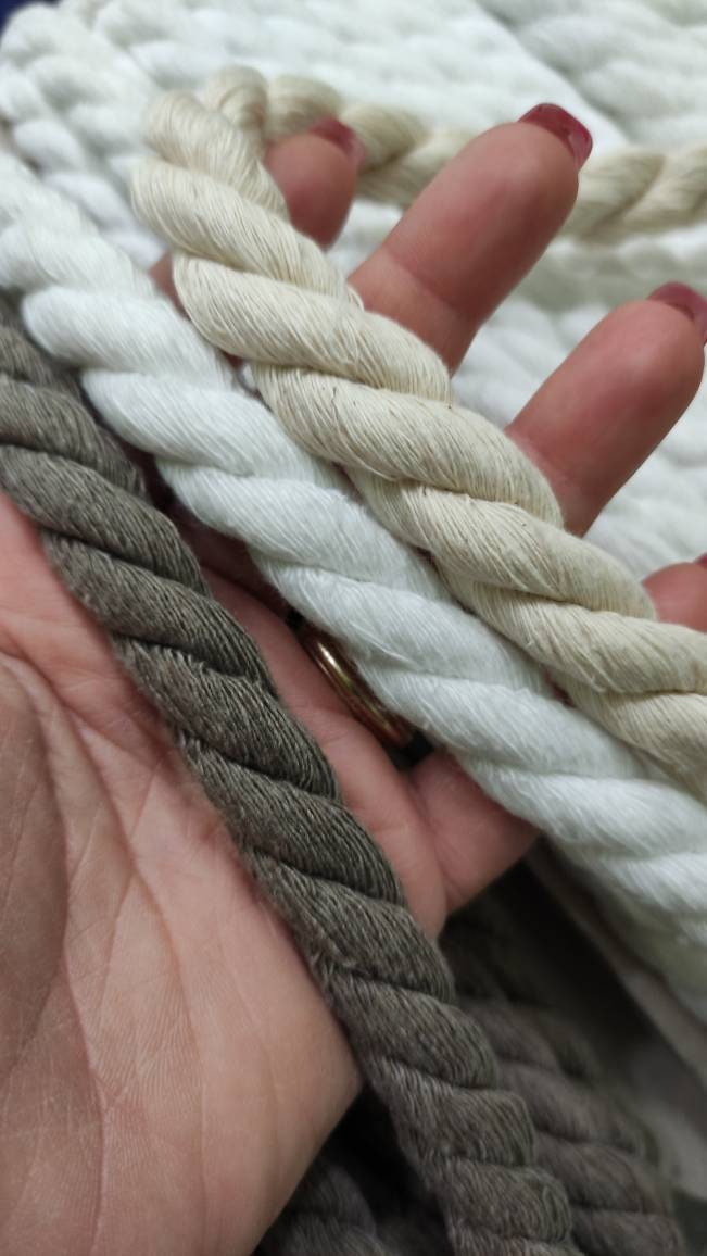 15mm braided rope 15mm cotton twisted Cord matte rope thick | Etsy