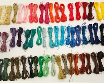 Polyester Flat Cord 1mm, Waxed macrame thread, choose your color, Polyester cord, Jewelry findings, Waxed macrame Cord, Craft Supply
