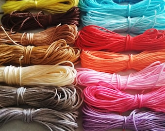 macrame nylon Cord 1mm,  nylon thread, choose your color, shamballa cord, Jewelry findings, non-Waxed macrame Cord, Craft Supply