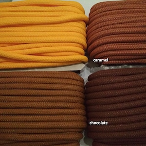 10mm round braided Cord, 1 uncut piece of 5 metres,Paracord rope, Climbing cord, Thick round parachute rope, choose from 32 different colors image 2