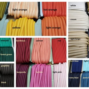 10mm round braided Cord, 1 uncut piece of 5 metres,Paracord rope, Climbing cord, Thick round parachute rope, choose from 32 different colors image 6