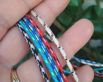 2mm Paracord rope, camouflage paracord, resistant cord, craft survival bracelets, make key holder, choose from 6 different colors