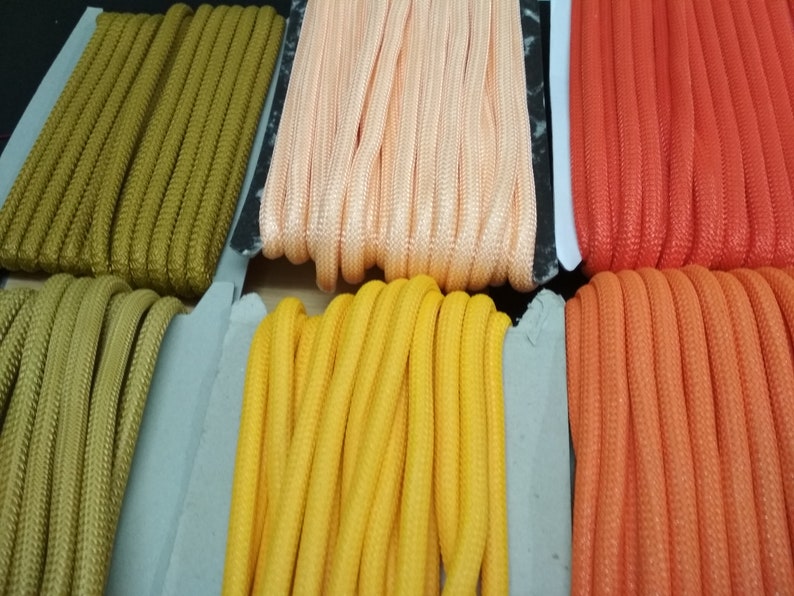 10mm round braided Cord, 1 uncut piece of 5 metres,Paracord rope, Climbing cord, Thick round parachute rope, choose from 32 different colors image 5