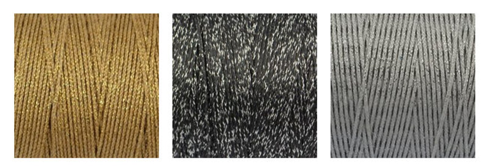 Gold Waxed Cord Silver Waxed Thread Black Sparkling Waxed Etsy