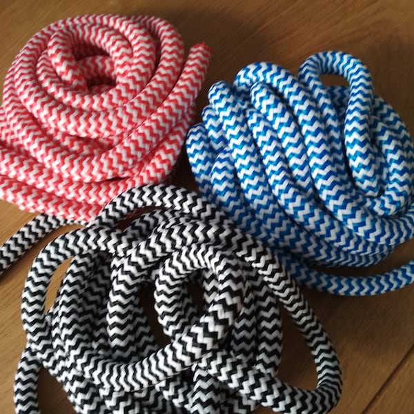 10mm rund geflochtene Kordel, Paracord Seil, schwarz weißes Muster, rundes Fallschirmseil, Schmuck Statement Handwerk, Taschendesigner, Dekoration