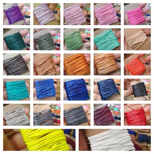 Korean cord 1mm, Snake Cord 1mm, Beading cord,Jewelry thread, macrame cord, Jewelry findings, Necklace cord, Bracelet thread,choose color