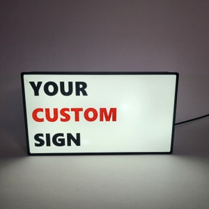 Custom Sign RGB LED Lamp