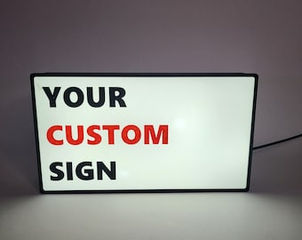 Custom Sign RGB LED Lamp