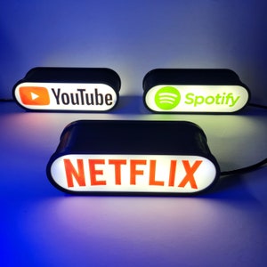 Lampe double face LED Netflix - Netflix, Youtube, HBO Max, Hulu, Cartoon Network, Star Wars