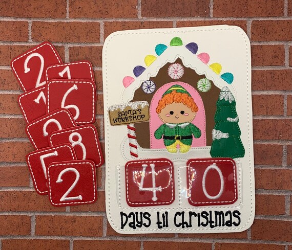 Buddy The Elf Christmas Countdown 2022 Buddy The Elf Inspired Countdown To Christmas Calendar 5 X 7 | Etsy