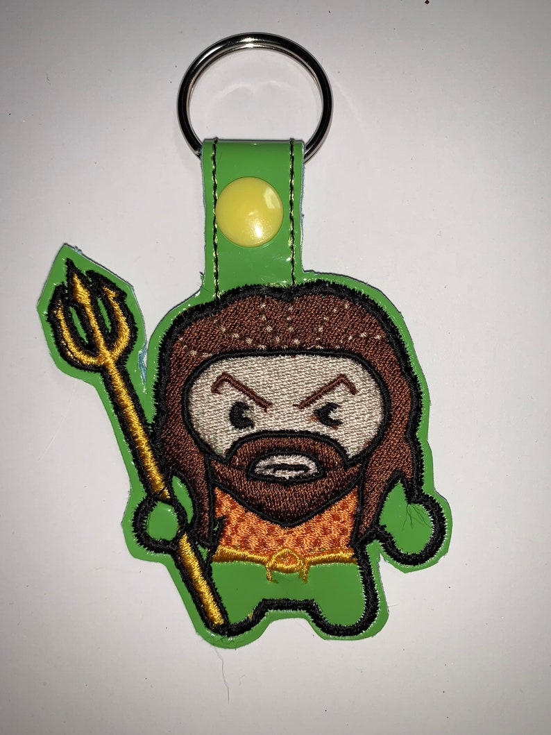 Aquaman embroidered key fob