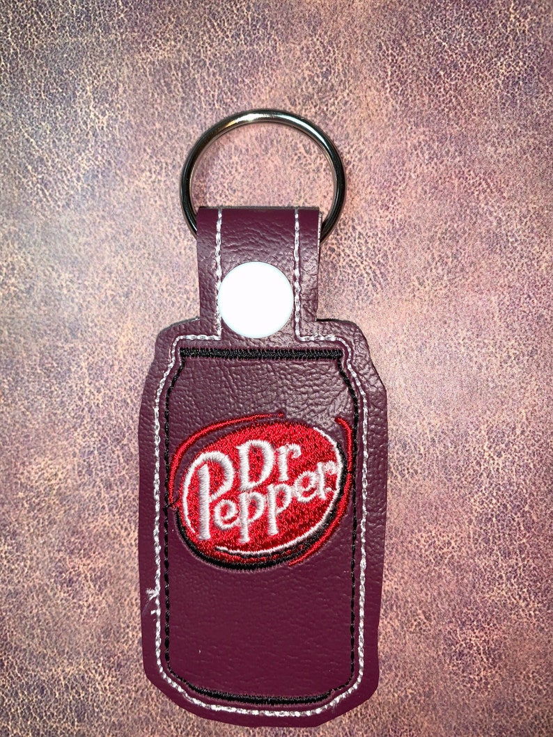 Dr Pepper soda can key chain key fob or backpack pull Etsy