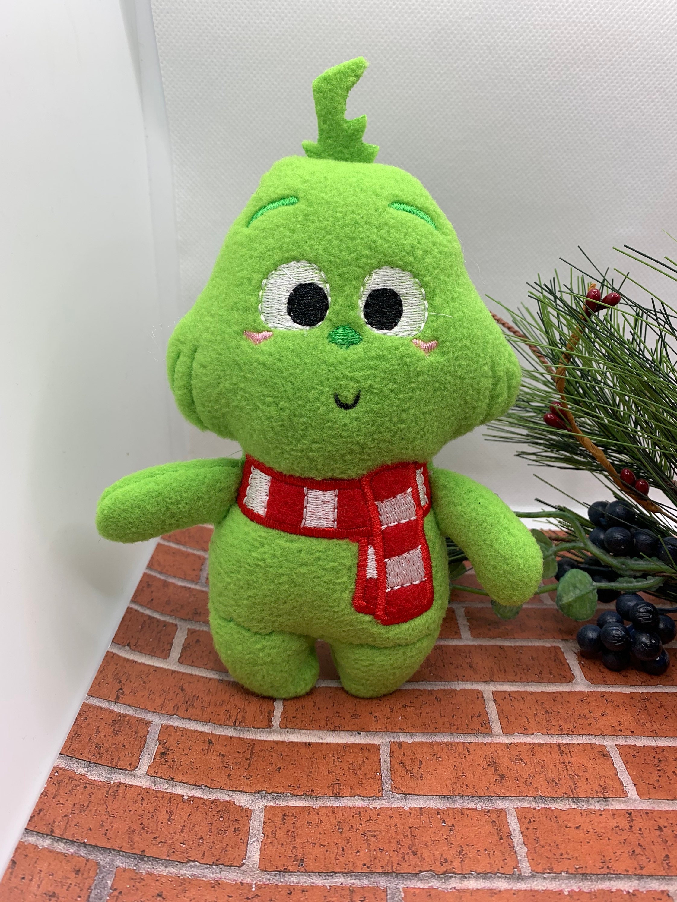Baby Grinch plushie comes in three sizes Etsy